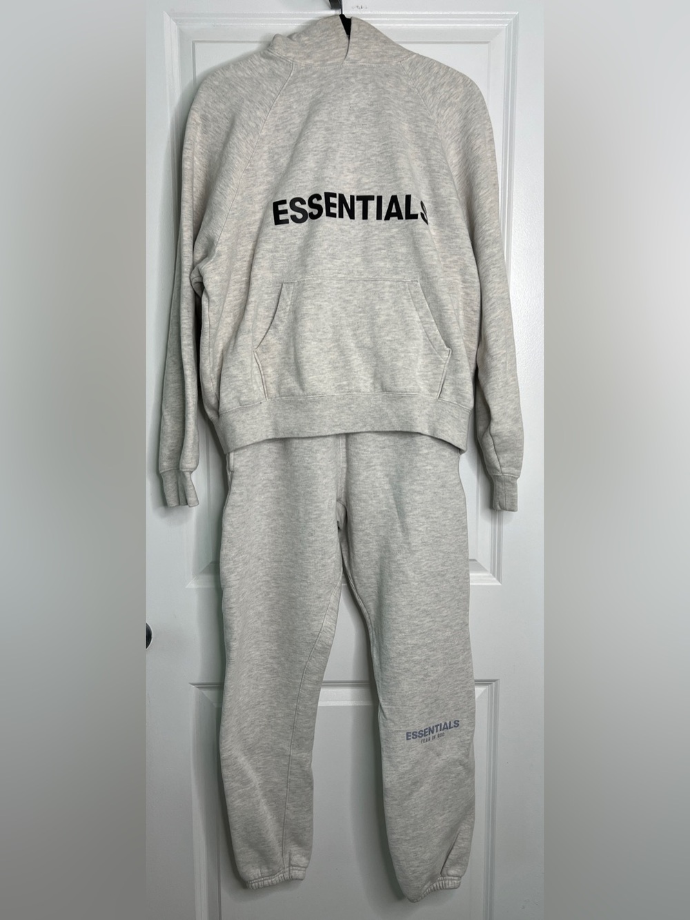 Fear of God Essentials Hoodie & Sweatpants Set Womens XS/S Heather Grey